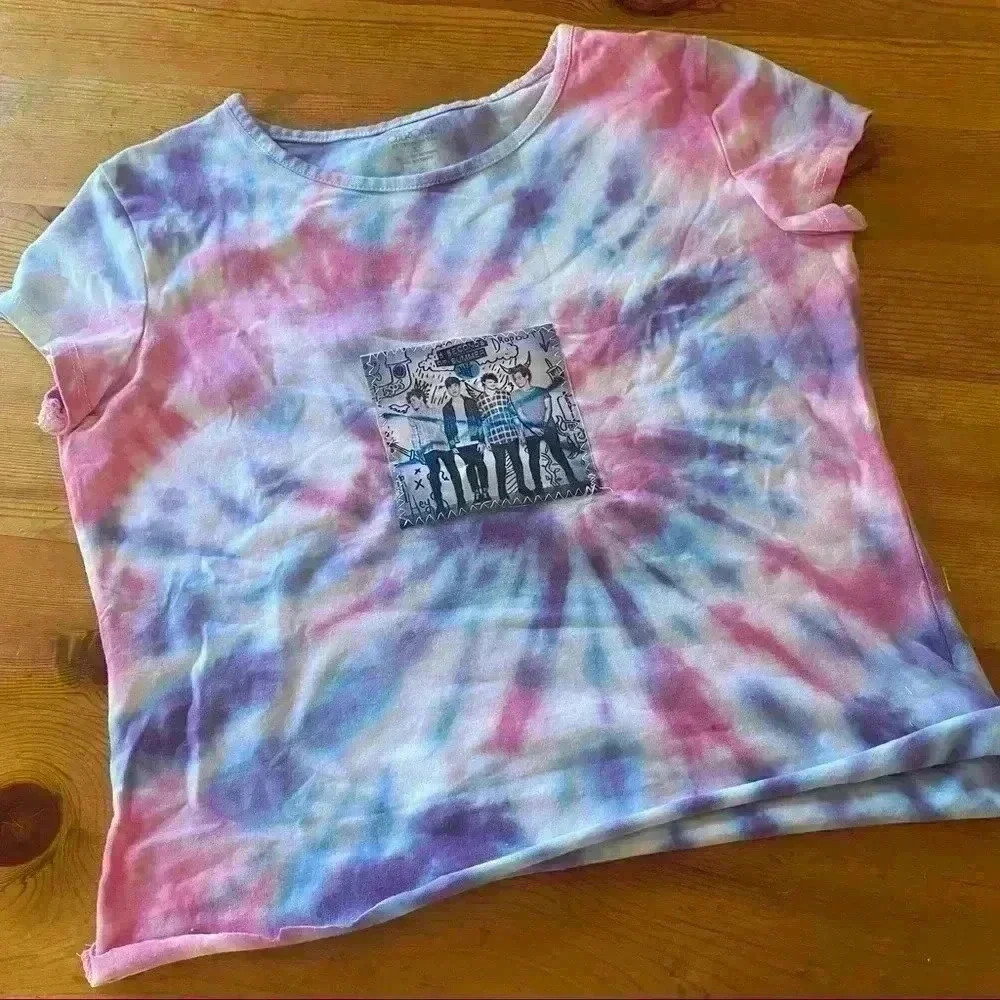 Cropped tie dye 5 Seconds of Summer T-shirt
